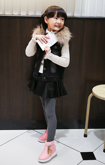 KS2003 Trendy Kid Shoes Pink