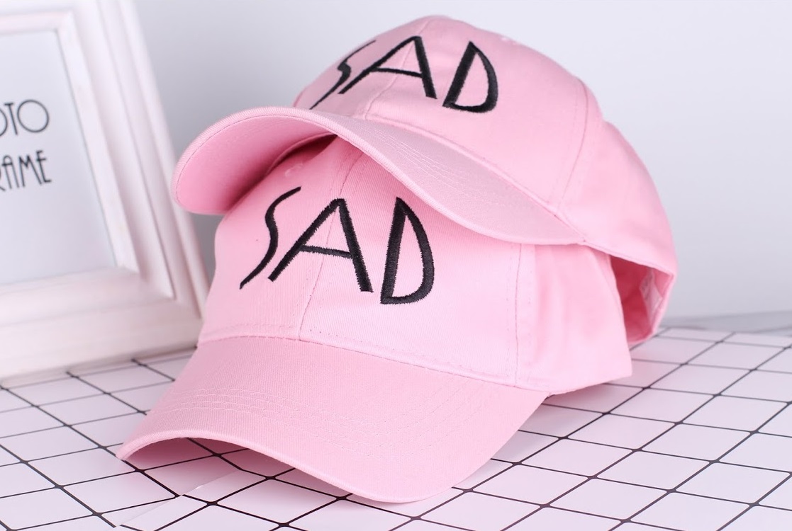 QA-315 Casual Fashion Cap Pink Sad