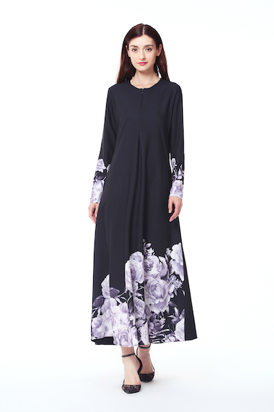 VW12168 Fashion Jubah Black