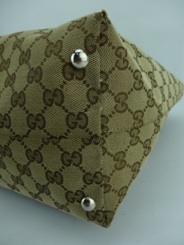 PB6012 Gucci Icon Bit Medium Tote With Horsebit Details (Dark Brown)