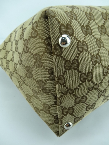 PB6012 Gucci Icon Bit Medium Tote With Horsebit Details (Dark Brown)