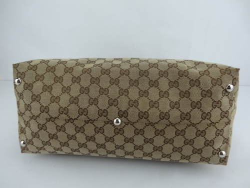 PB6012 Gucci Icon Bit Medium Tote With Horsebit Details (Dark Brown)