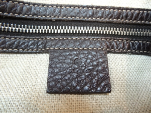 PB6012 Gucci Icon Bit Medium Tote With Horsebit Details (Dark Brown)