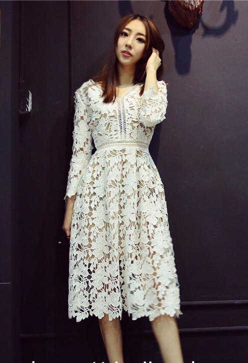 BM70245 Lovely Lace Dress Purple