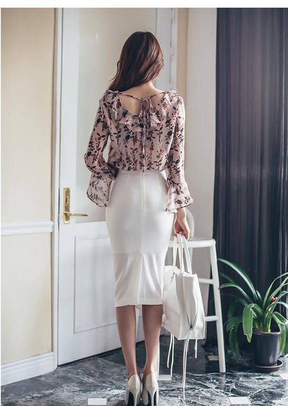 BM70267 Pretty Top and Skirt Set As Picture