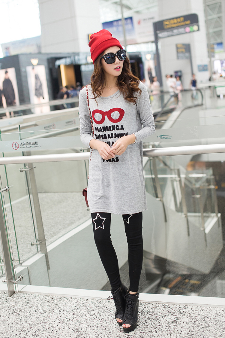 KF534 Long Sleeved Top Grey