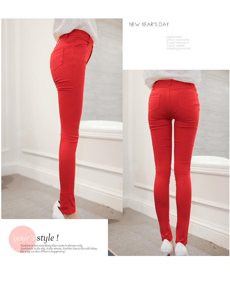 KF520 Stylish Women Pants Red