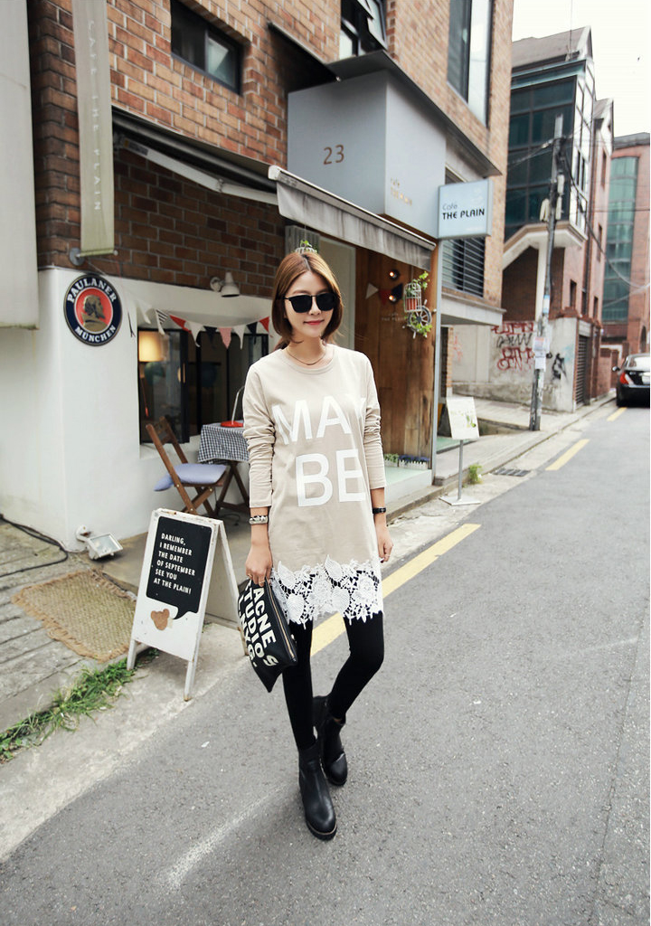 KF535 Long Sleeved Top Cream