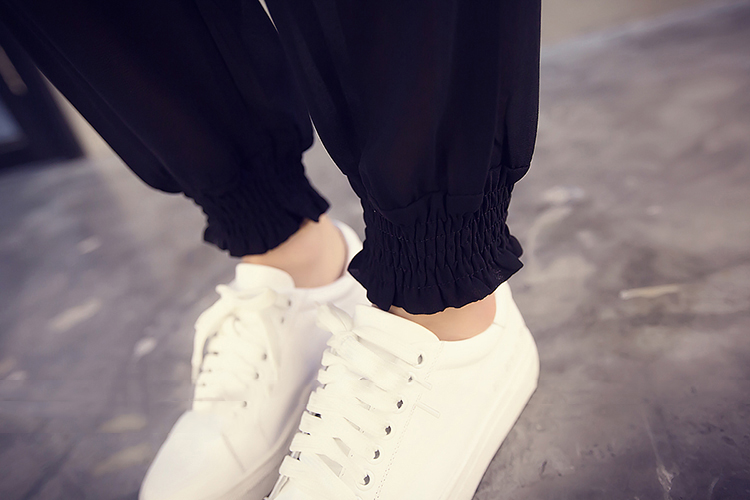 KF555 Lovely Chiffon Pants Black