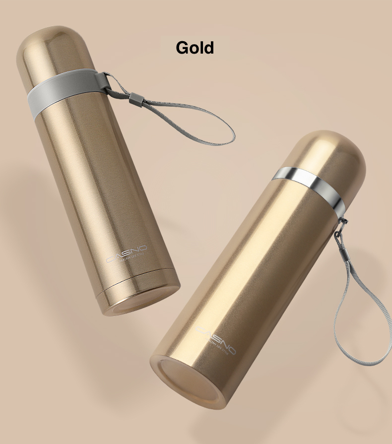 KS2059 Stainless Steel Thermos Gold 