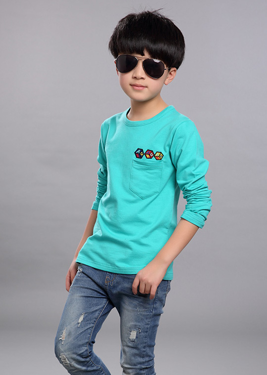 KS2064 Fashion Boy Top Green