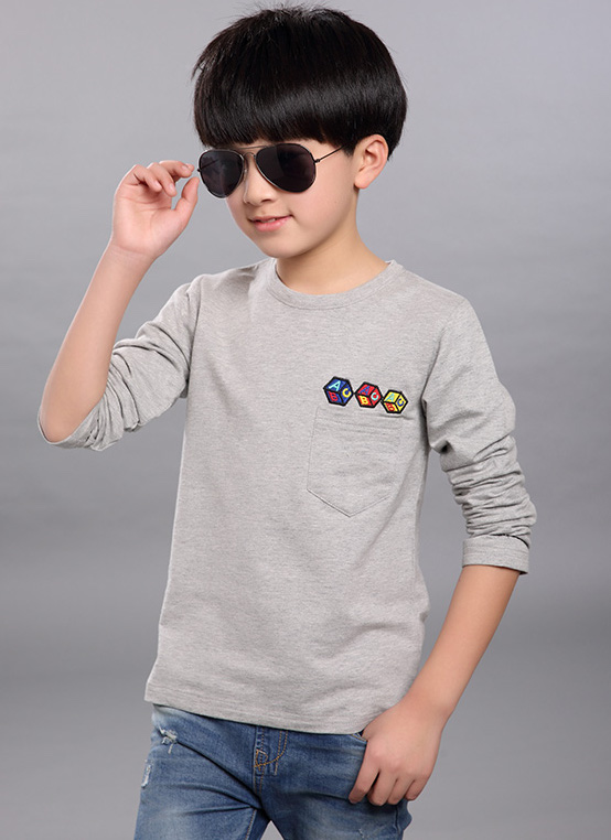 KS2064 Fashion Boy Top Grey