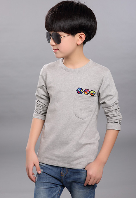 KS2064 Fashion Boy Top Grey