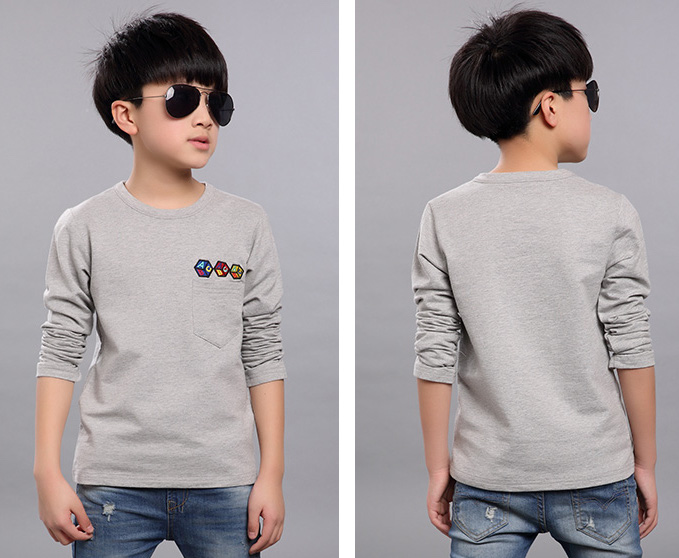 KS2064 Fashion Boy Top Grey