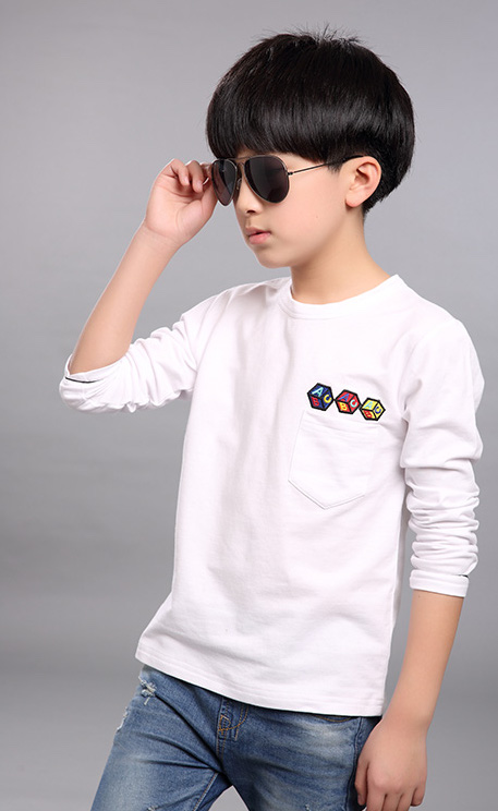 KS2064 Fashion Boy Top White
