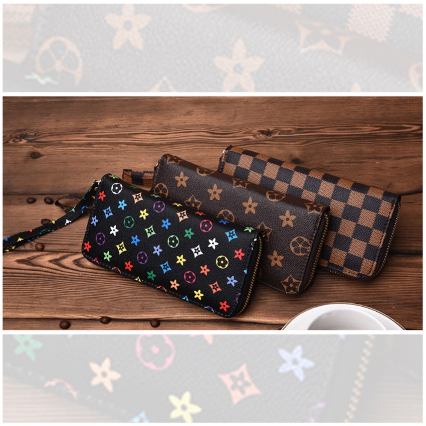 KW80224 Women Long Purse Brown Star