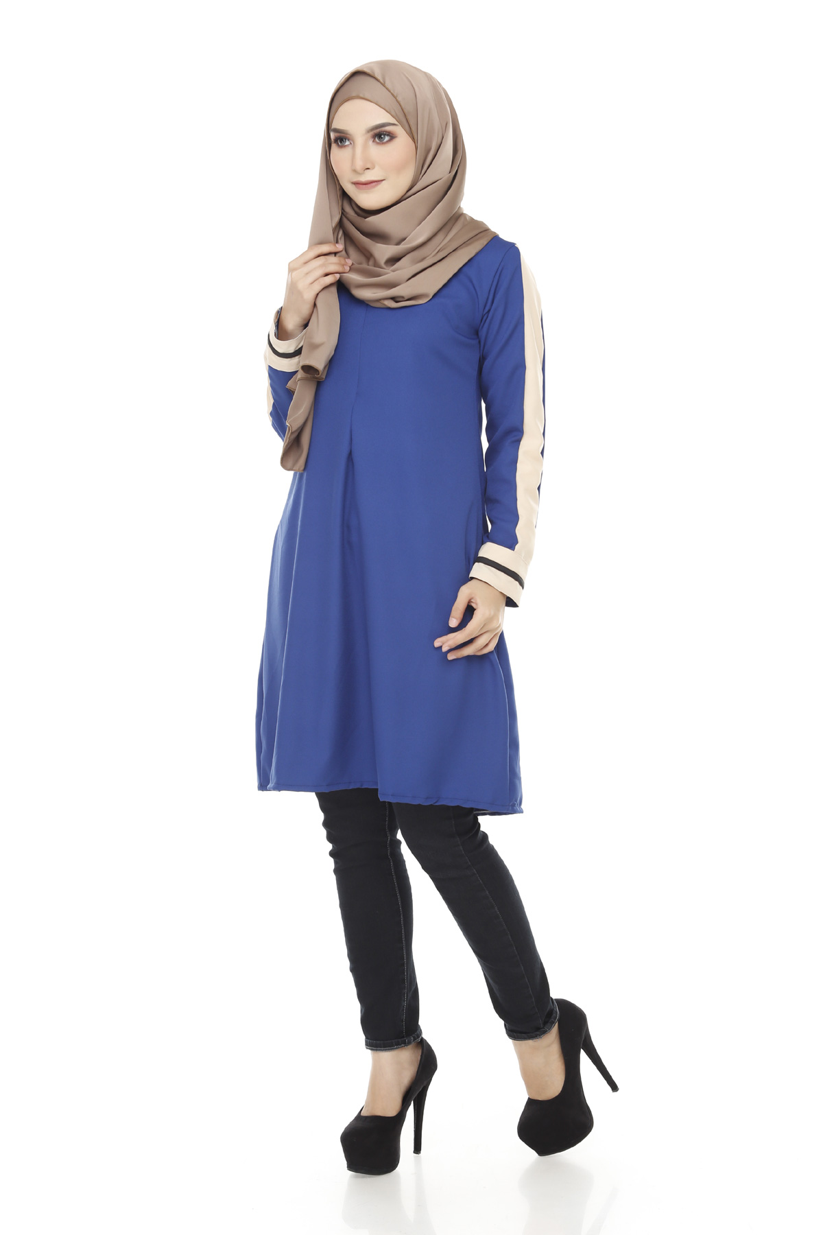 SW4825 Fashion Blouse (Plus Size Maternity) Blue