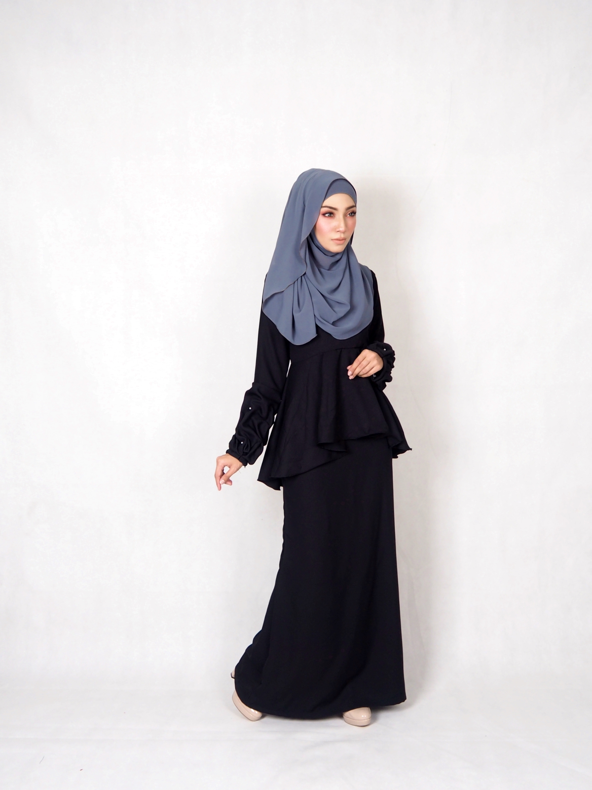 SW4827 Fashion Baju Kurung Black