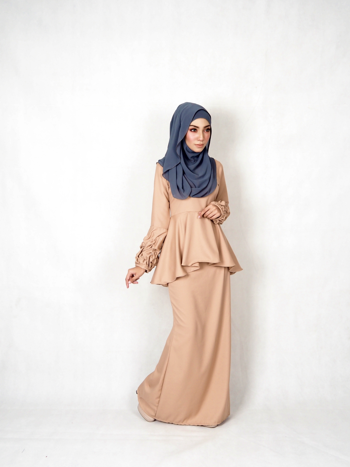 SW4827 Fashion Baju Kurung Dark Brown