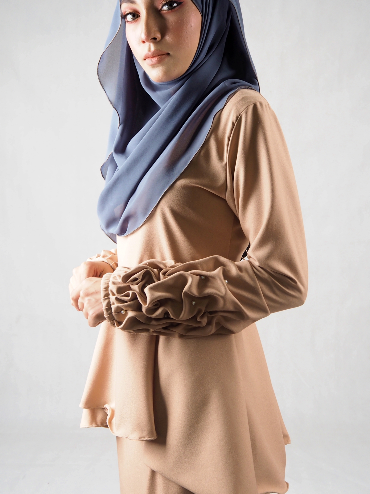 SW4827 Fashion Baju Kurung Dark Brown