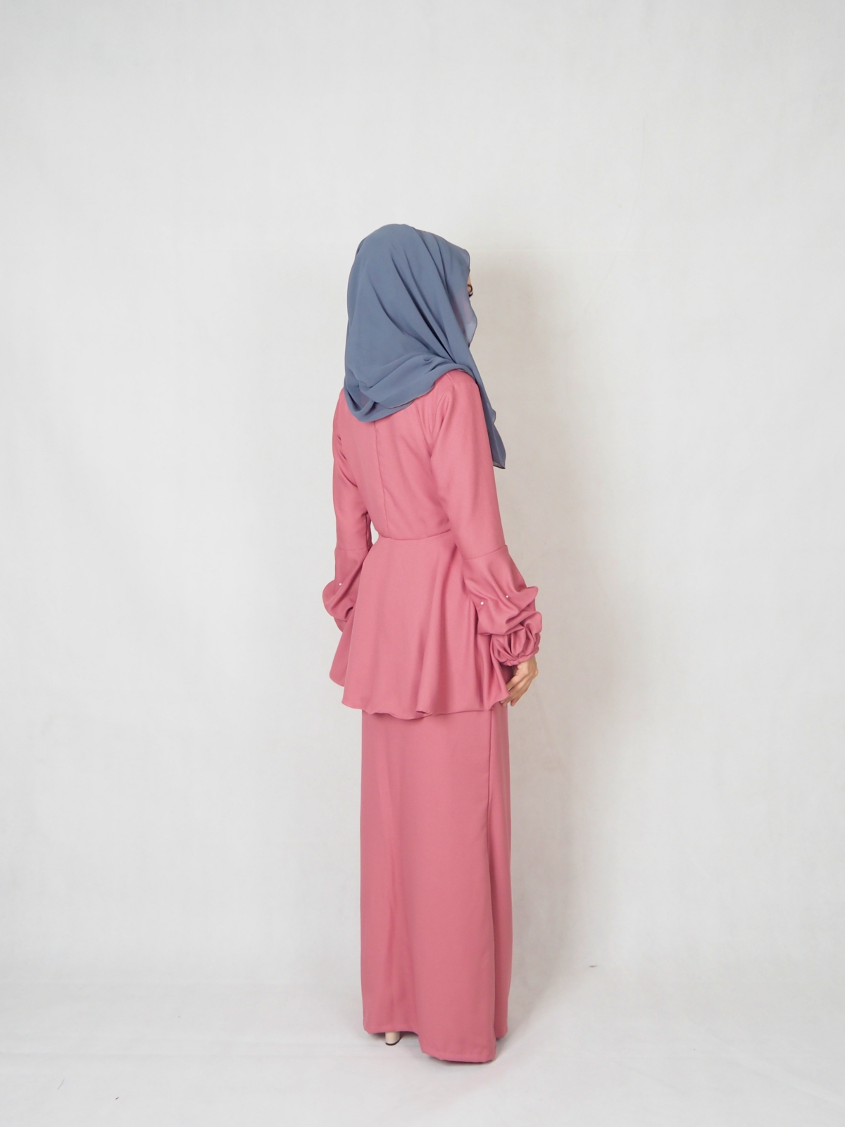 SW4827 Fashion Baju Kurung Dusty Pink
