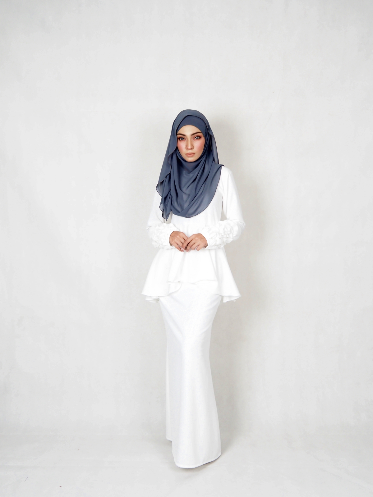 SW4827 Fashion Baju Kurung White