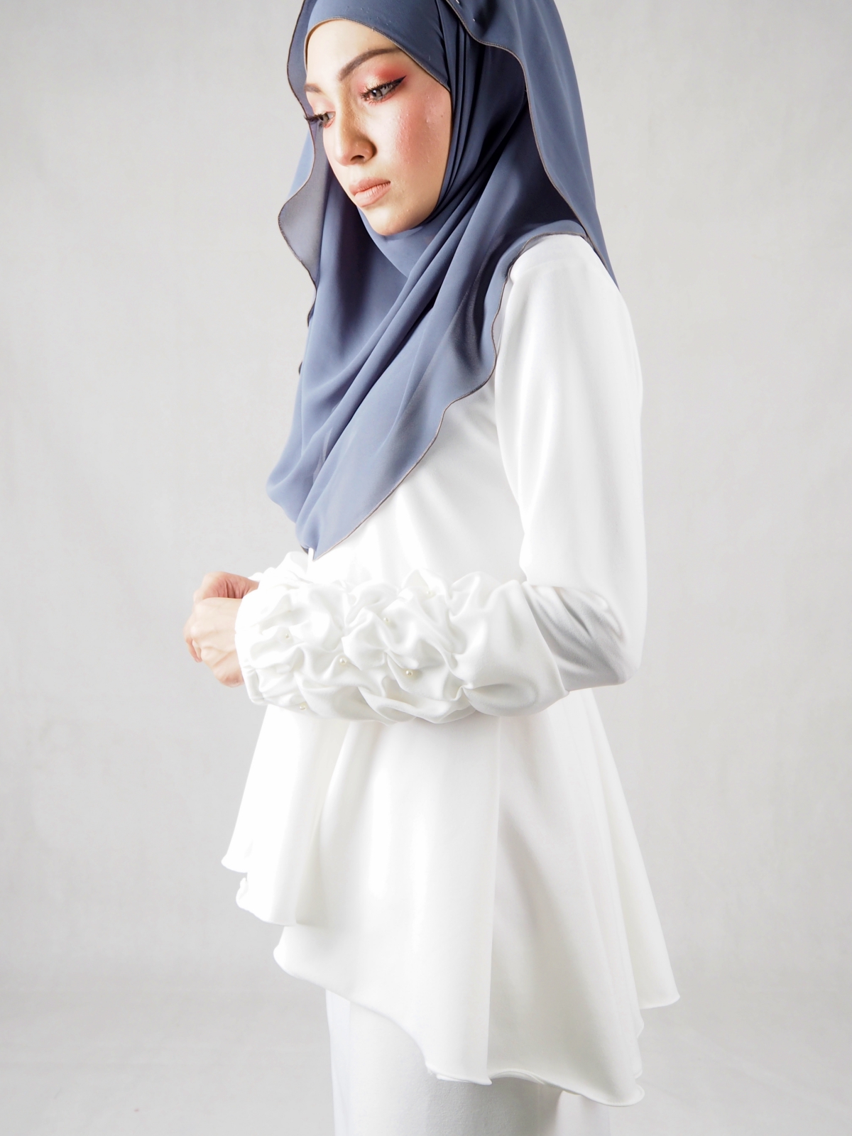 SW4827 Fashion Baju Kurung White