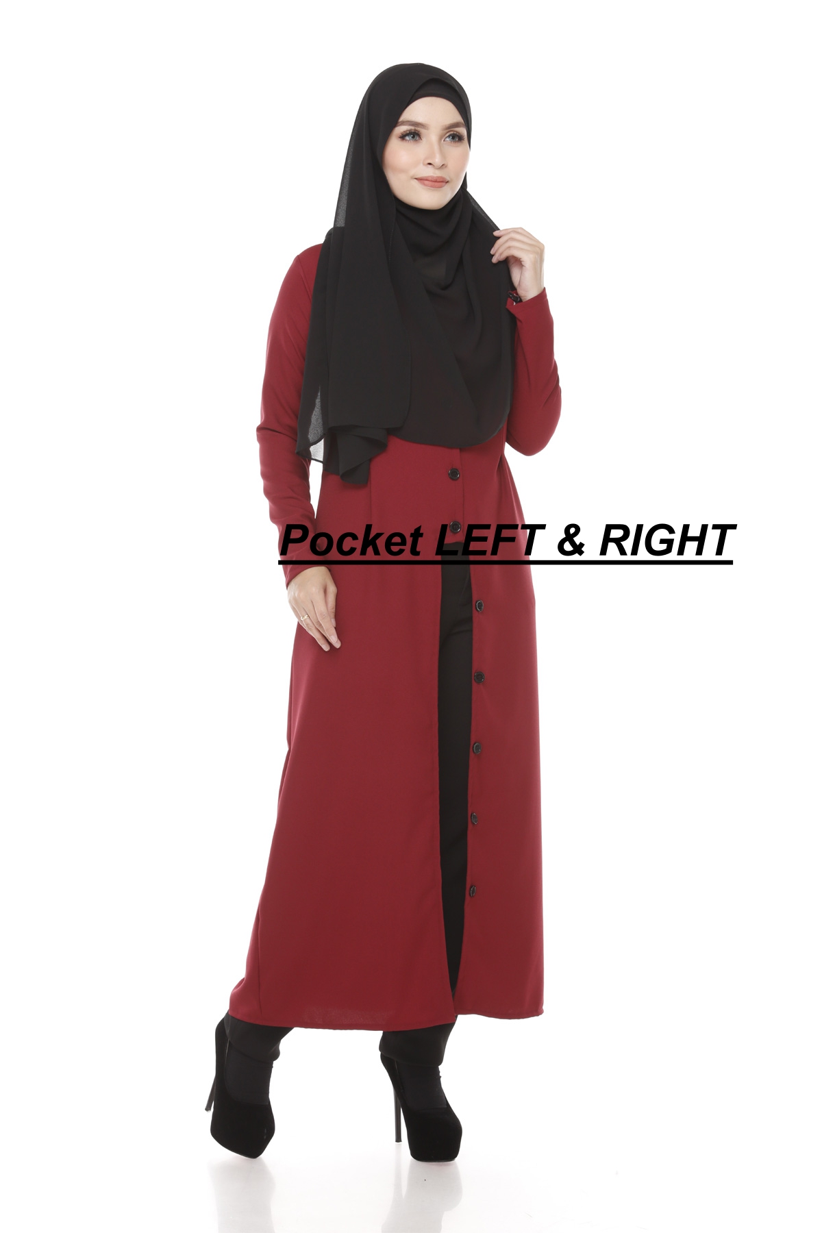 SW4828 Trendy Jacket Maroon