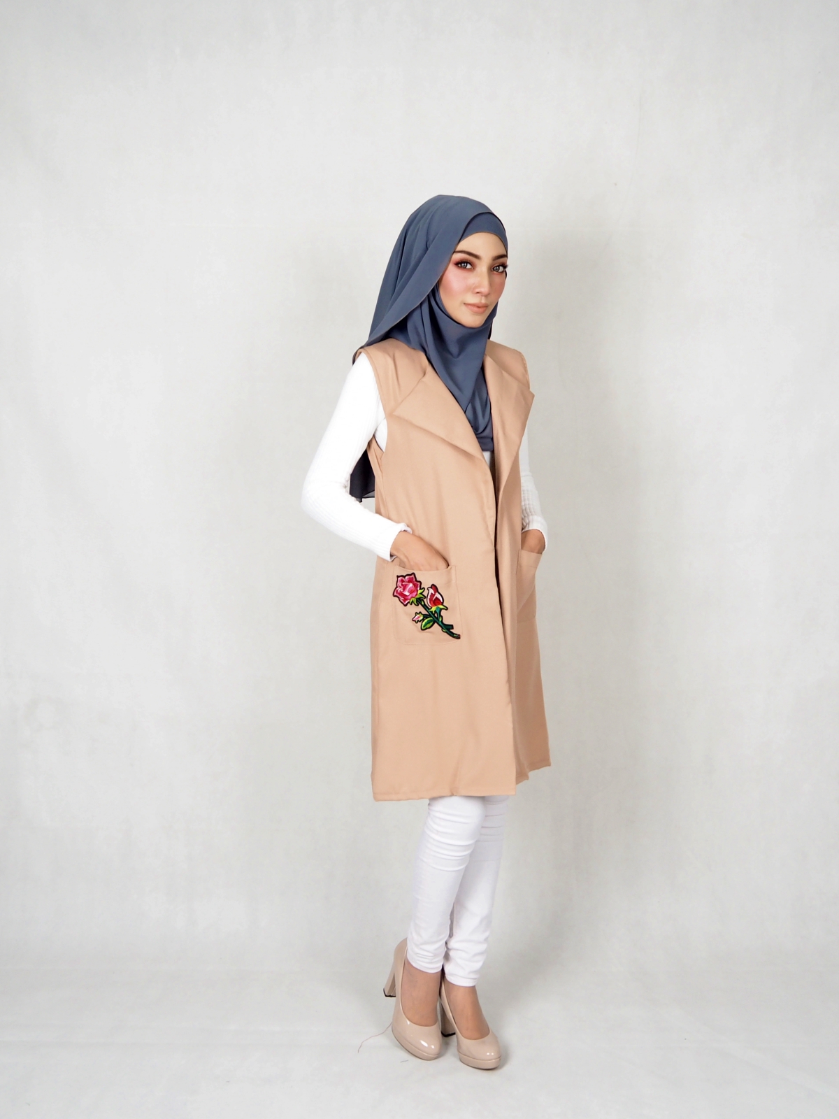 SW4829 Stylish Jacket Dark Brown