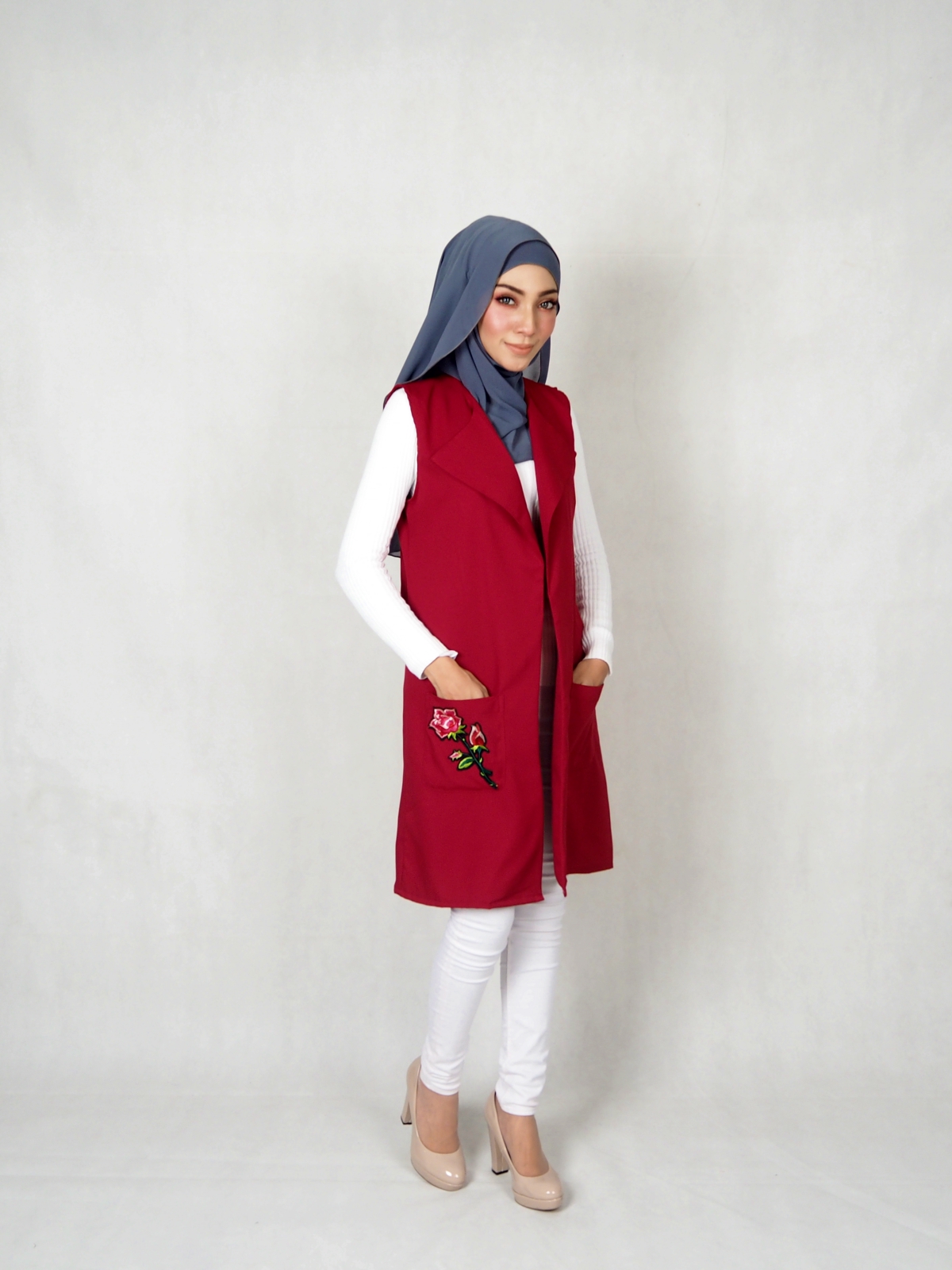 SW4829 Stylish Jacket Maroon