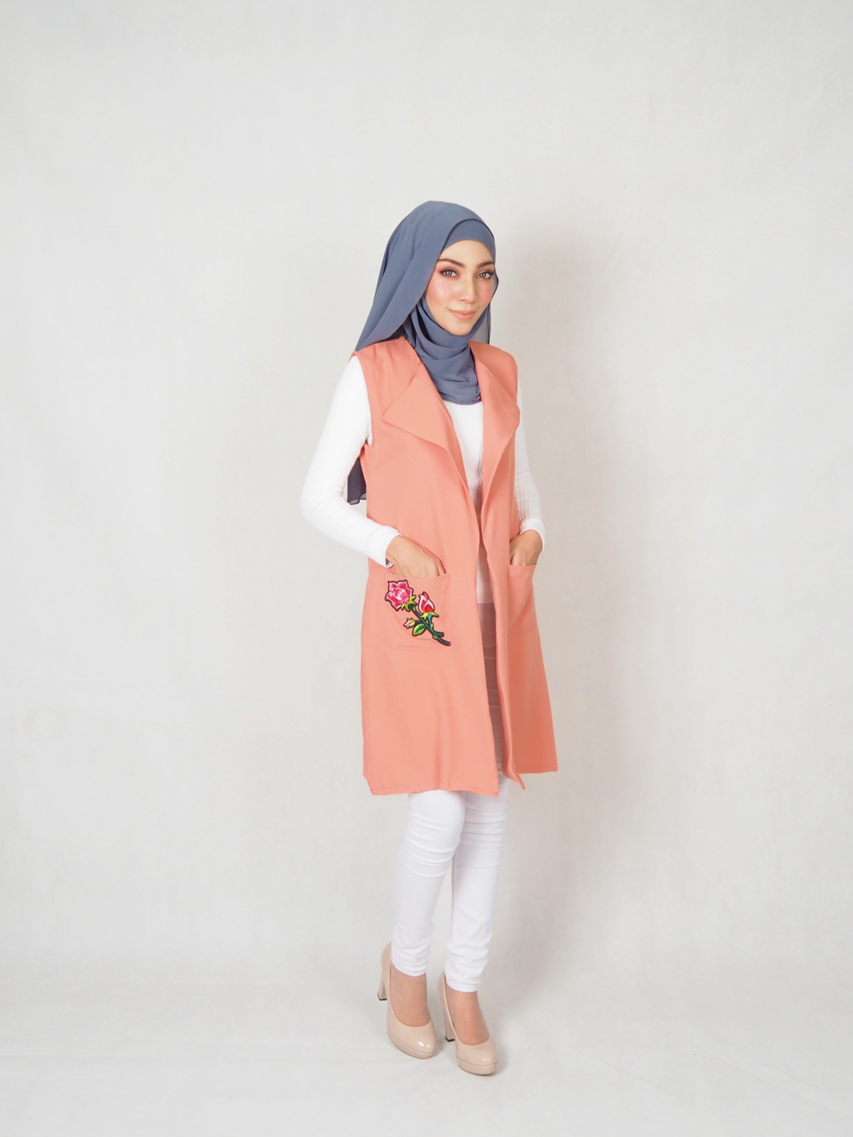 SW4829 Stylish Jacket Peach