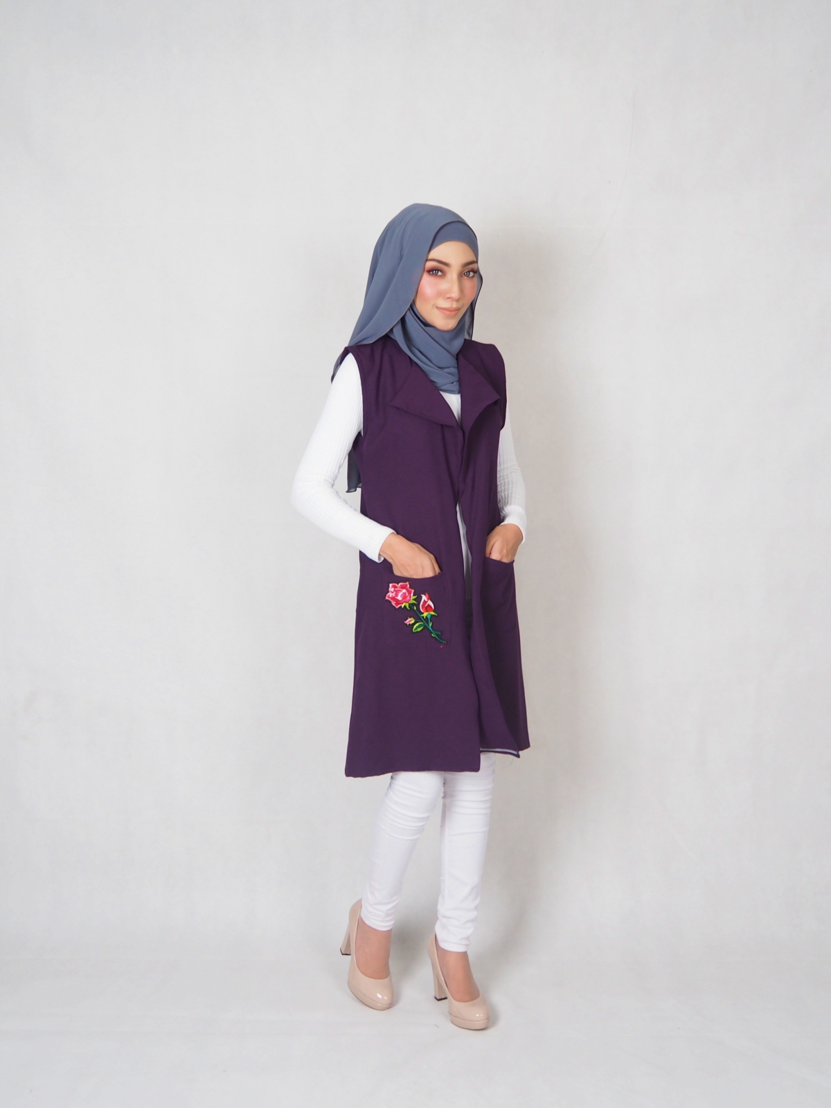SW4829 Stylish Jacket Purple
