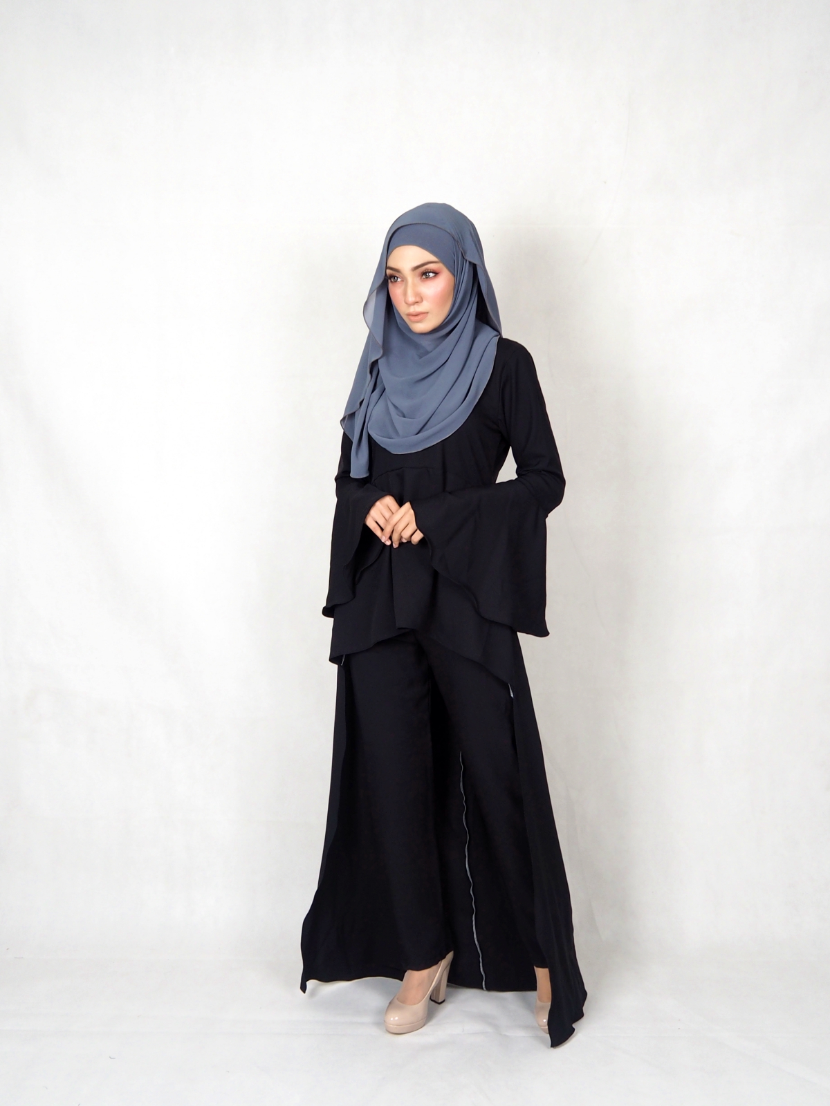 SW4830 Blouse & Pant Set Black
