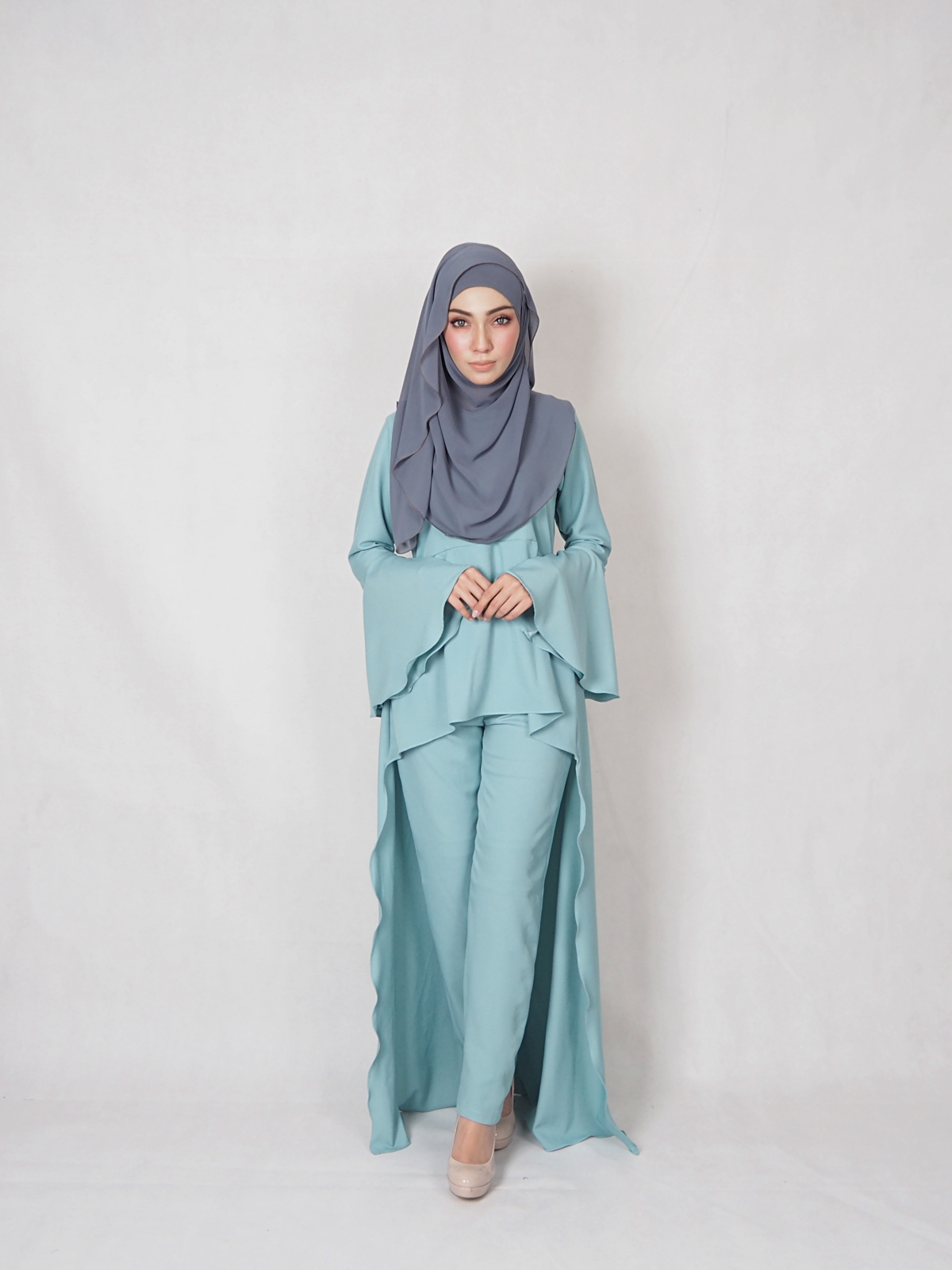 SW4830 Blouse & Pant Set Dark Green
