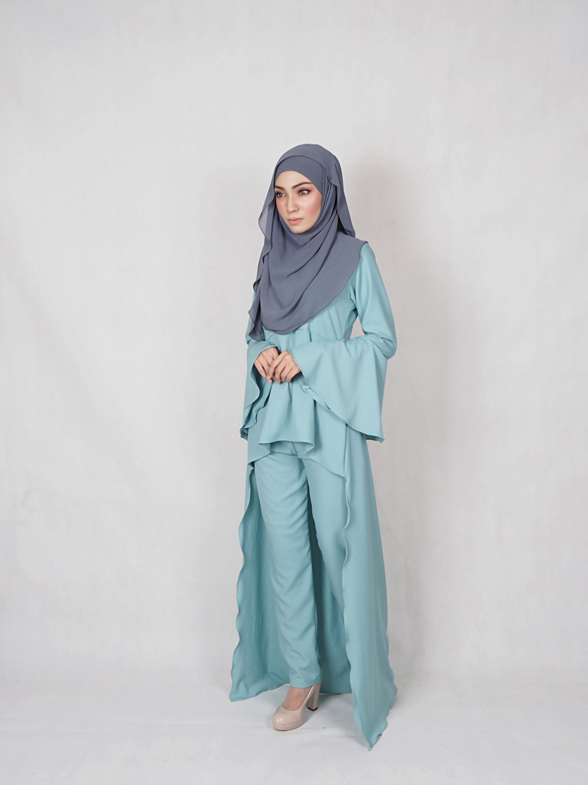 SW4830 Blouse & Pant Set Dark Green
