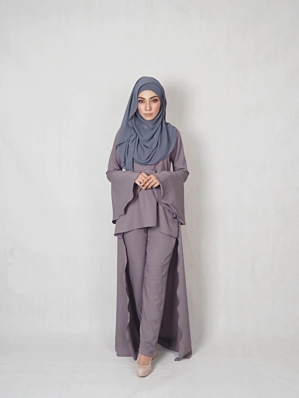 SW4830 Blouse & Pant Set Grey