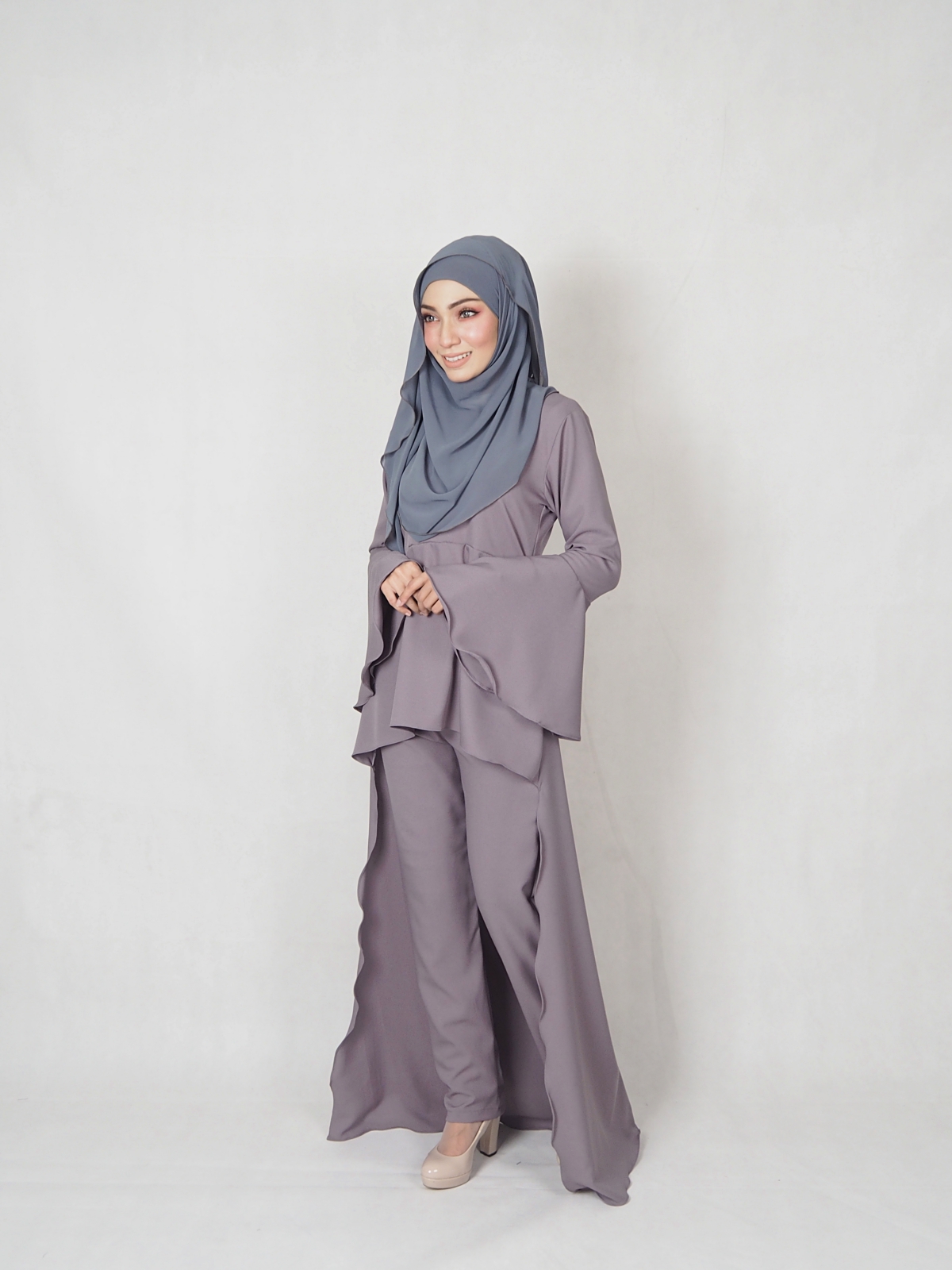 SW4830 Blouse & Pant Set Grey