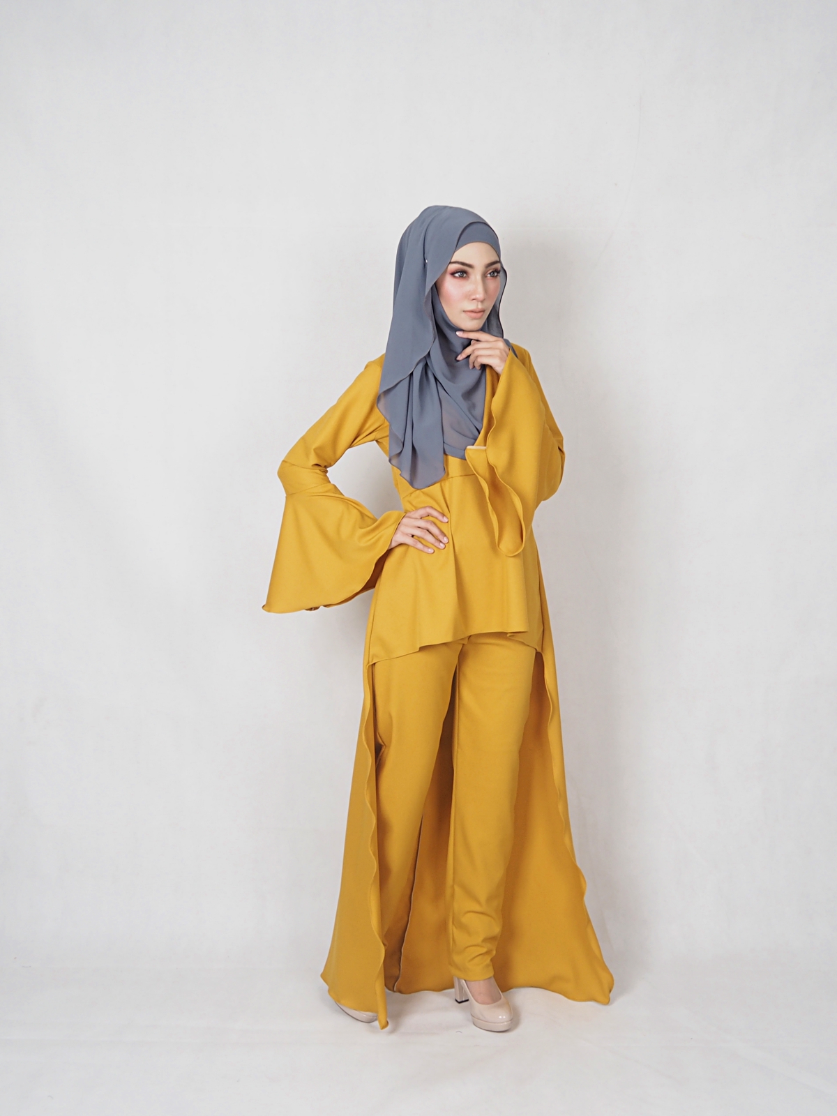 SW4830 Blouse & Pant Set Mustard