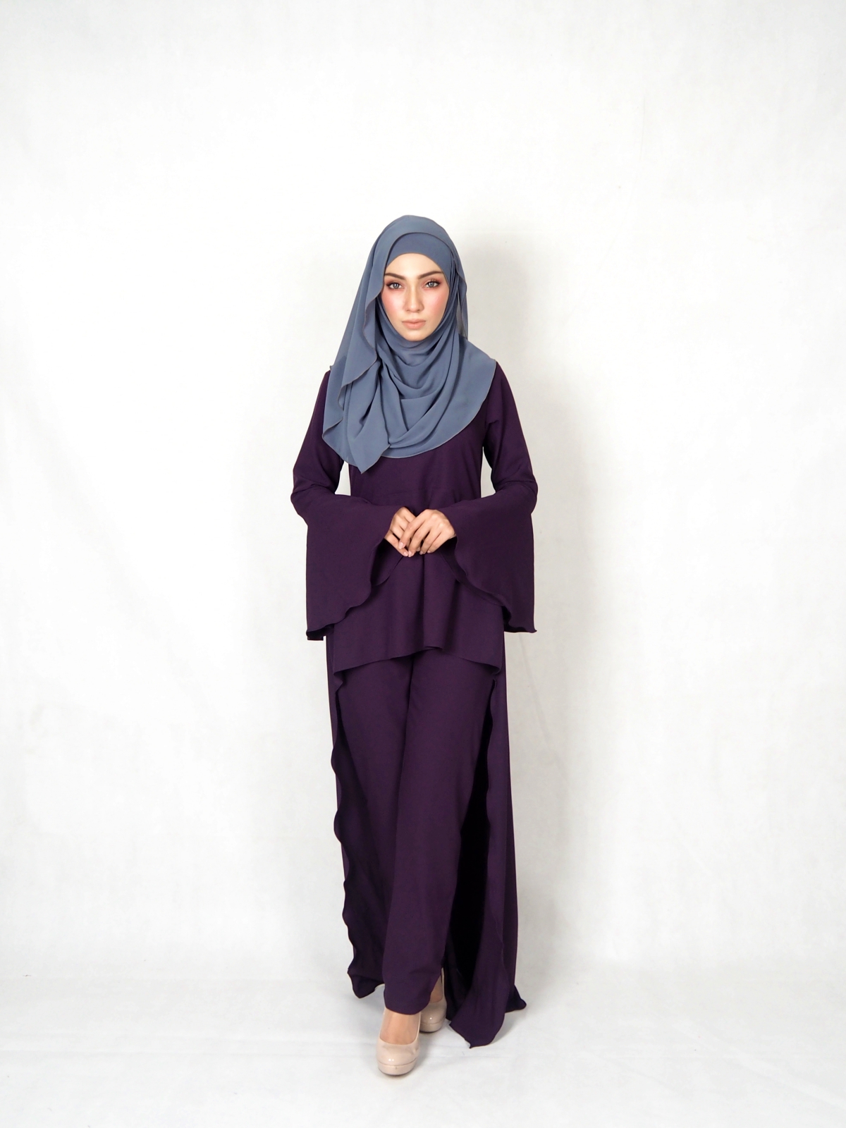 SW4830 Blouse & Pant Set Purple