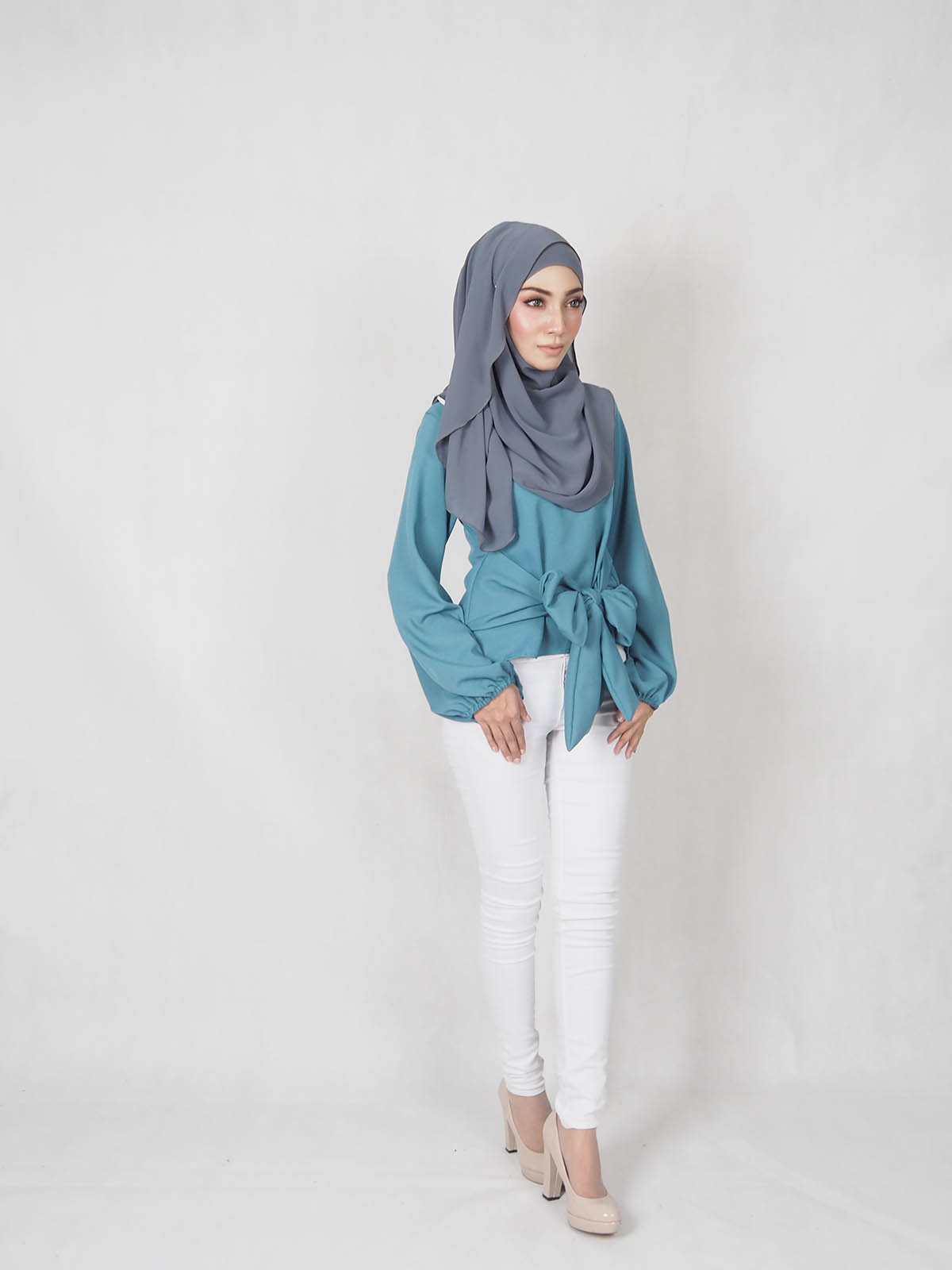 SW4831 Fashion Blouse Dark Green