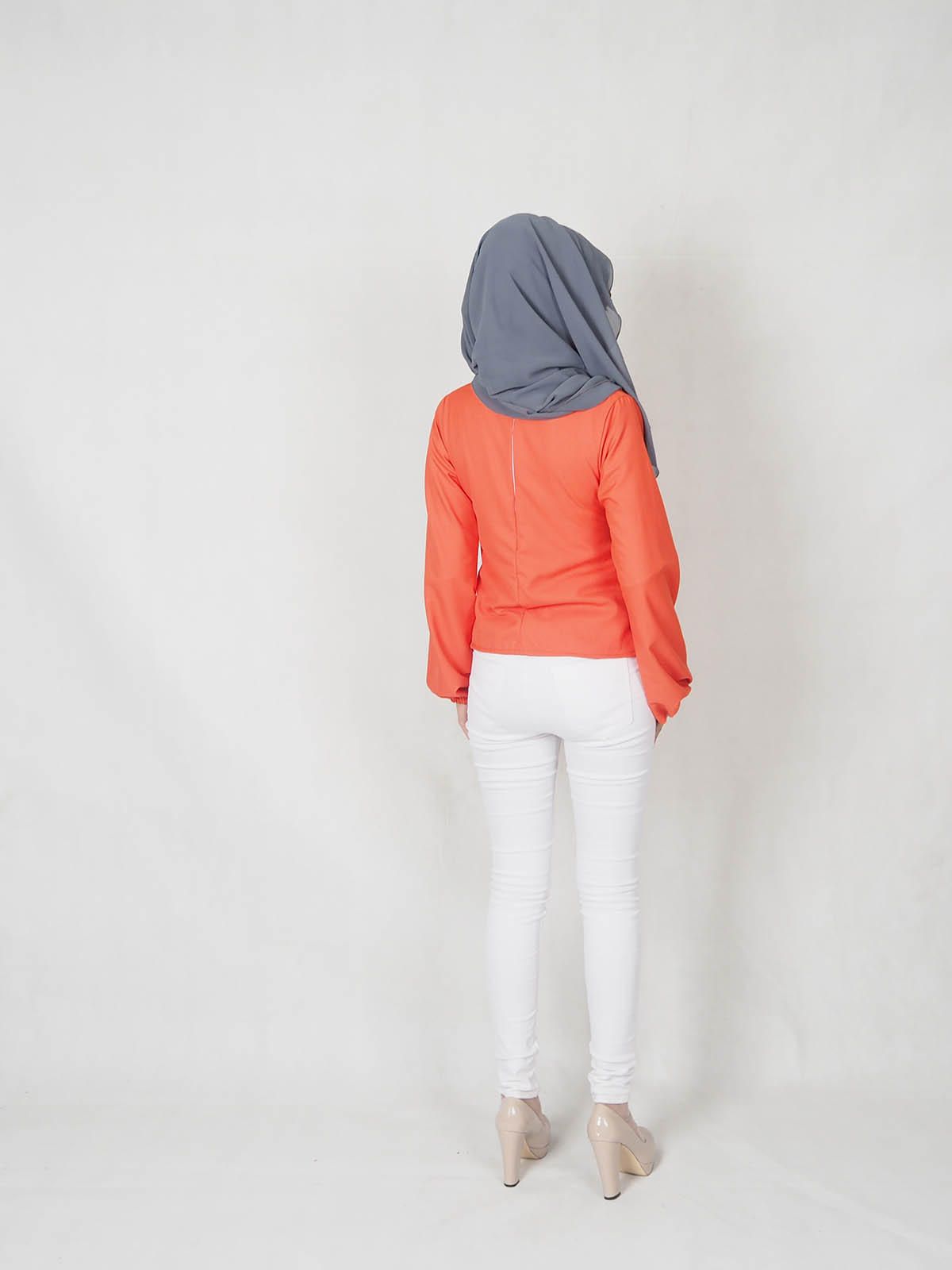 SW4831 Fashion Blouse Orange