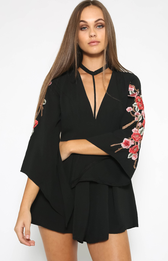 BM70273 Europe Stylish Jumpsuit Black