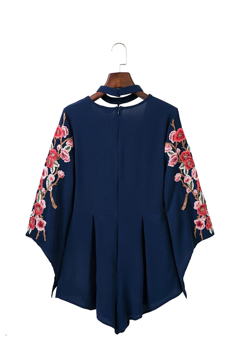BM70273 Europe Stylish Jumpsuit Dark Blue