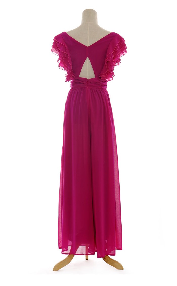 BM70277 Charming Chiffon Jumpsuit Purple
