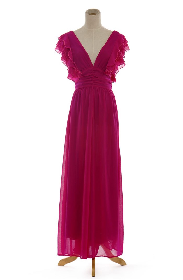 BM70277 Charming Chiffon Jumpsuit Purple