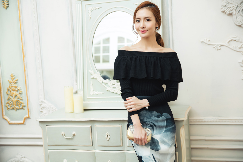 BM70280 Pretty Fashion Top Black