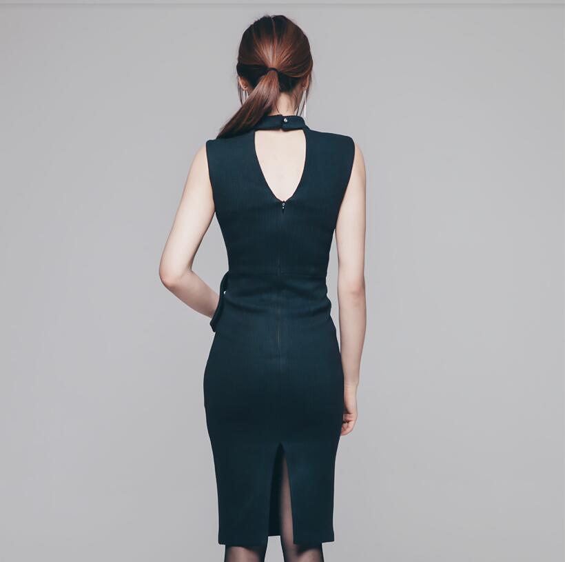 BM70287 Elegant Korea Dress Black