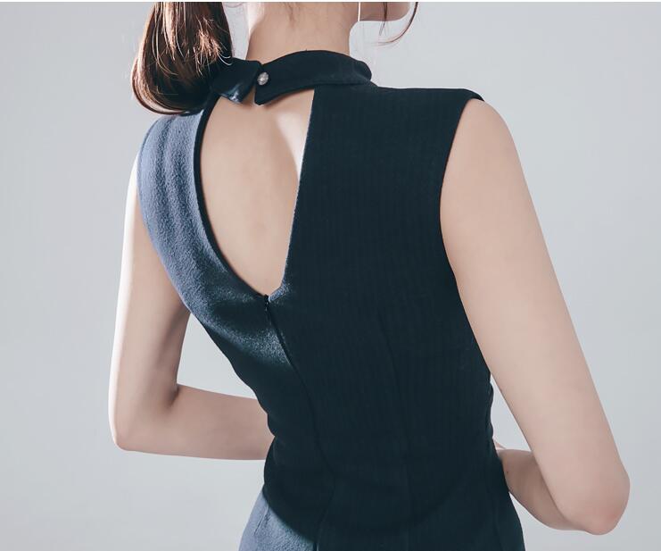 BM70287 Elegant Korea Dress Black