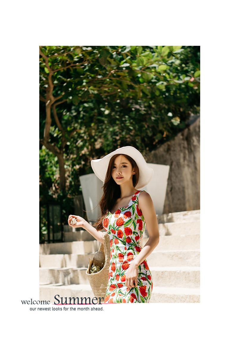 BM70288 Pretty Floral Dress As Picture