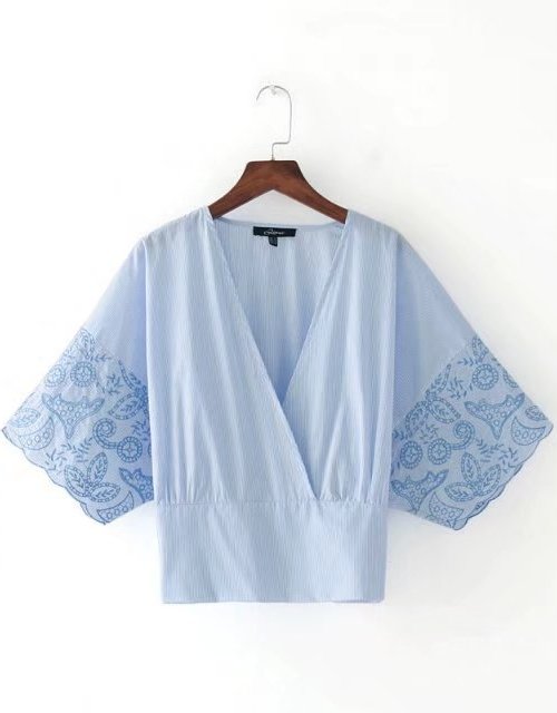 BM70297 Europe Fashion Top Blue